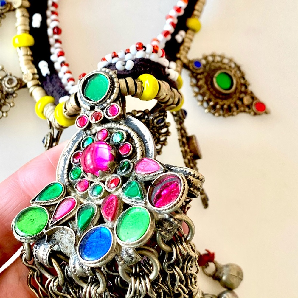 Bib Necklace, Dramatic, Middle Eastern - image 7